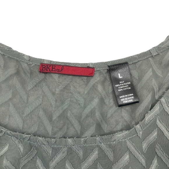 BKE Red Large Top Olive Open Back (see description) - Picture 2 of 6